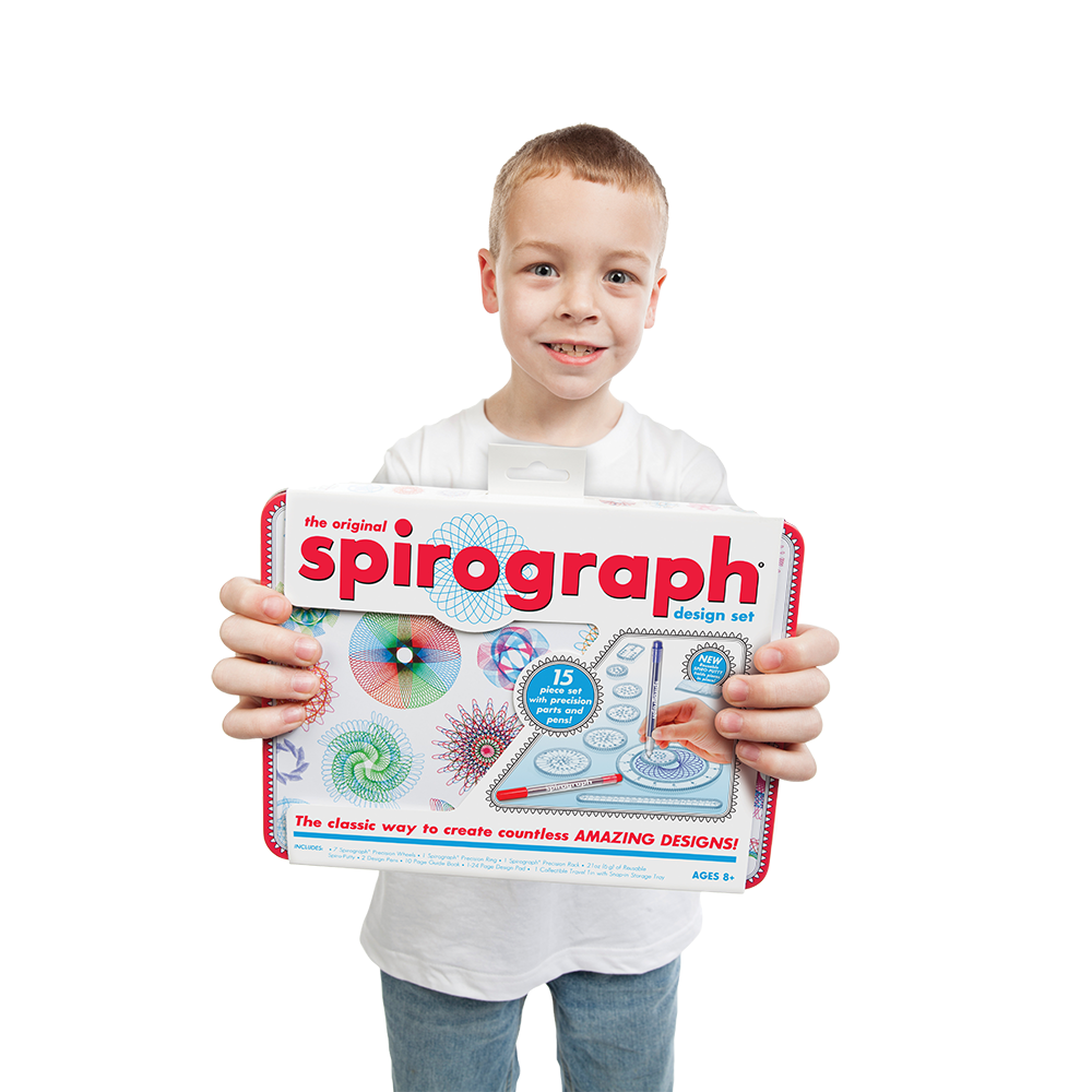 סט בקופסת פח מבית ספירוגרף Spirograph