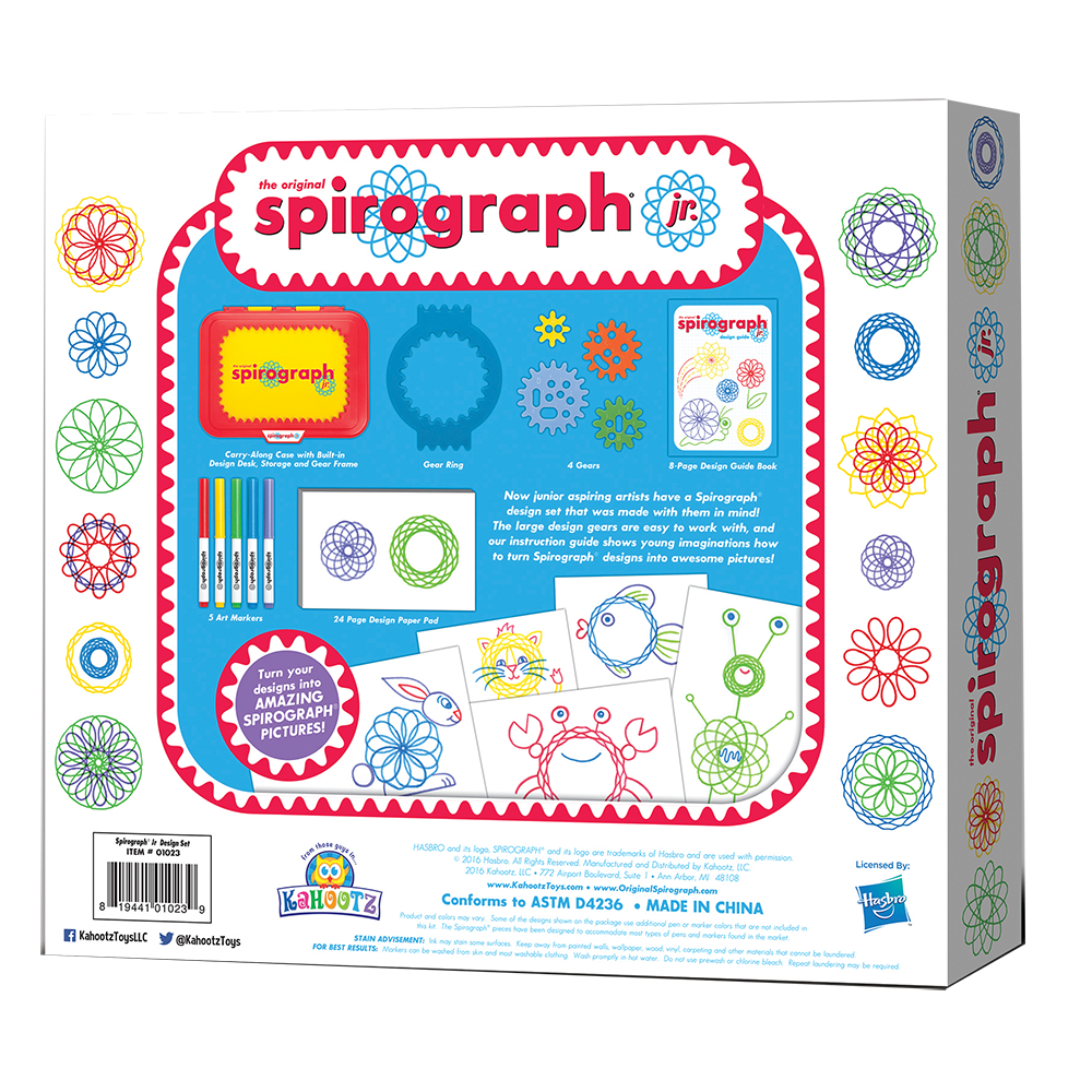 ערכת יצירה לקטנטנים מבית ספירוגרף Spirograph