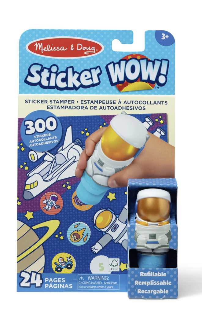 חוברת פעילות ומדבקות STICKER WOW האסטרונאוט מבית מליסה ודאג