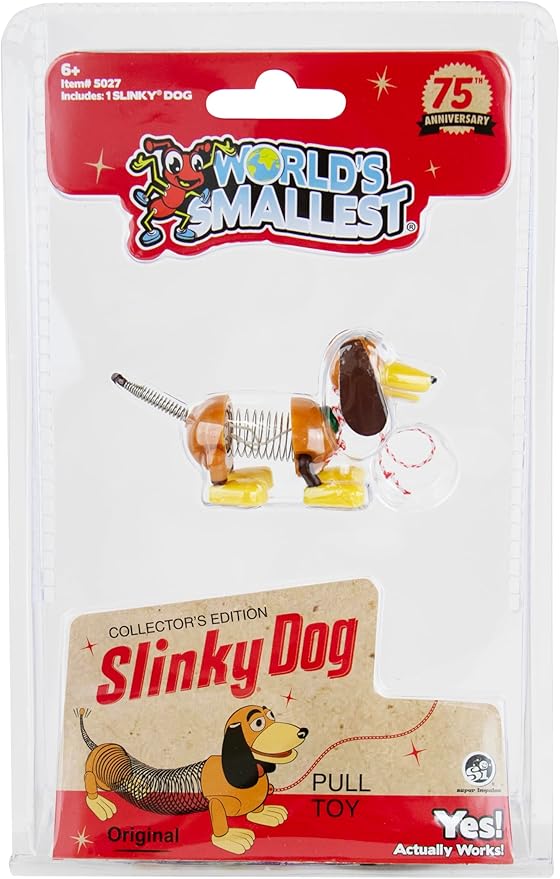 משחק SLINKY DOG הקטן בעולם מבית וורלדס סמולסט World’s Smallest