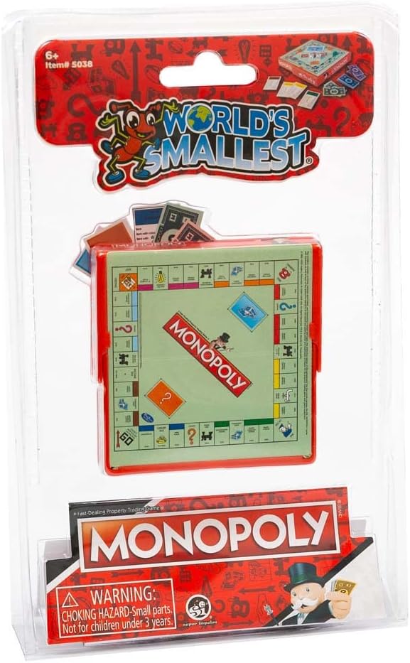 משחק MONOPOLY הקטן בעולם מבית וורלדס סמולסט World's Smallest