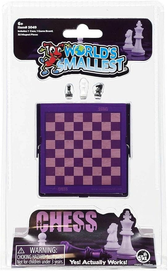 משחק CHESS הקטן בעולם מבית וורלדס סמולסט World's Smallest