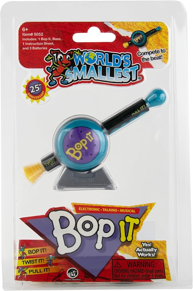 משחק BOP-IT הקטן בעולם מבית וורלדס סמולסט World's Smallest