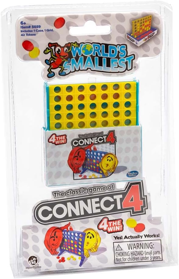 משחק CONNECT 4 הקטן בעולם מבית וורלדס סמולסט World's Smallest