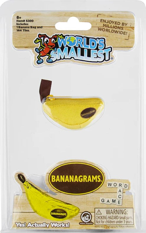 משחק BANANGRAMS הקטן בעולם מבית וורלדס סמולסט World's Smallest