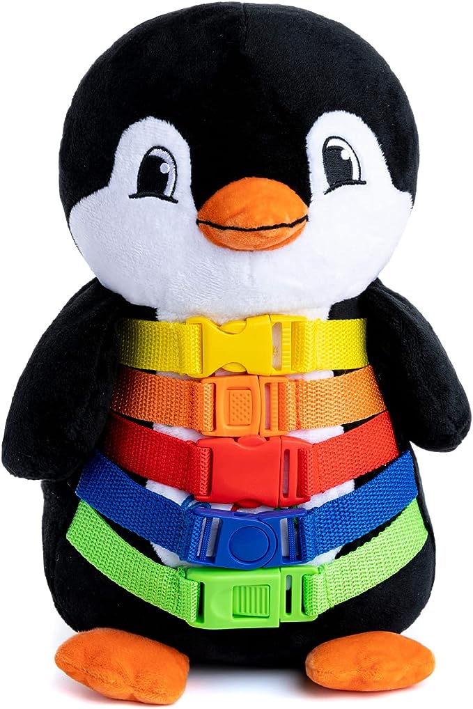 צעצוע התפתחות- בובת פינגווין מבית בקלטוי BUCKLE TOYS
