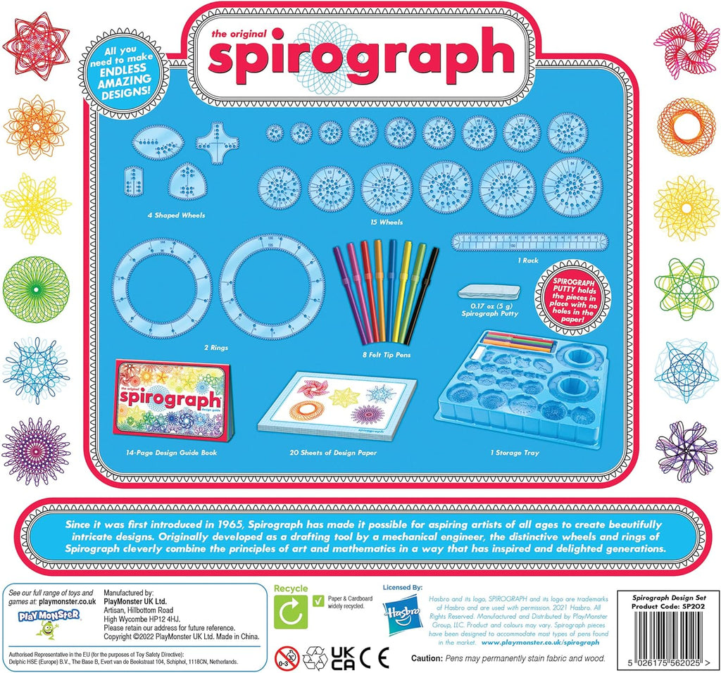 סט יצירה עם טושים מבית ספירוגרף Spirograph