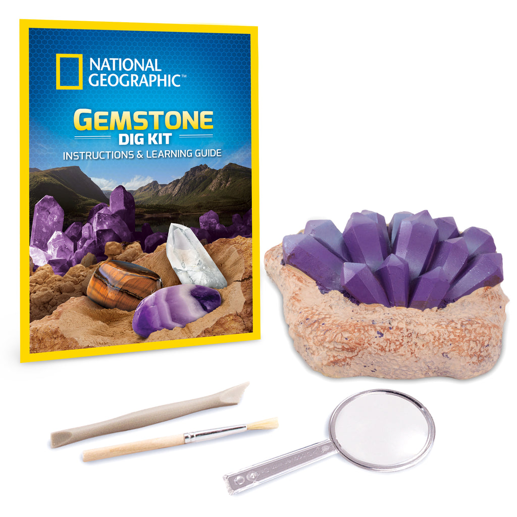 ערכת חפירה- גביש סגול מבית נשיונל ג'יאוגרפיק National Geographic