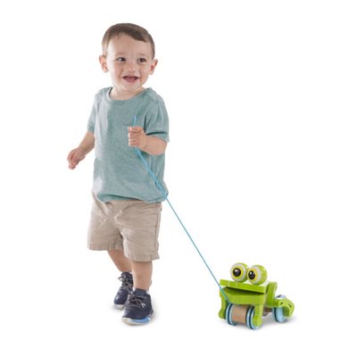 צעצוע משיכה - צפרדע מבית מליסה ודאג 