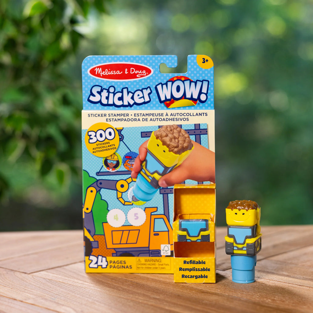 בולדוזר מבית מליסה ודאג Sticker Wow חוברת פעילות ומדבקות - Melissa & Doug
