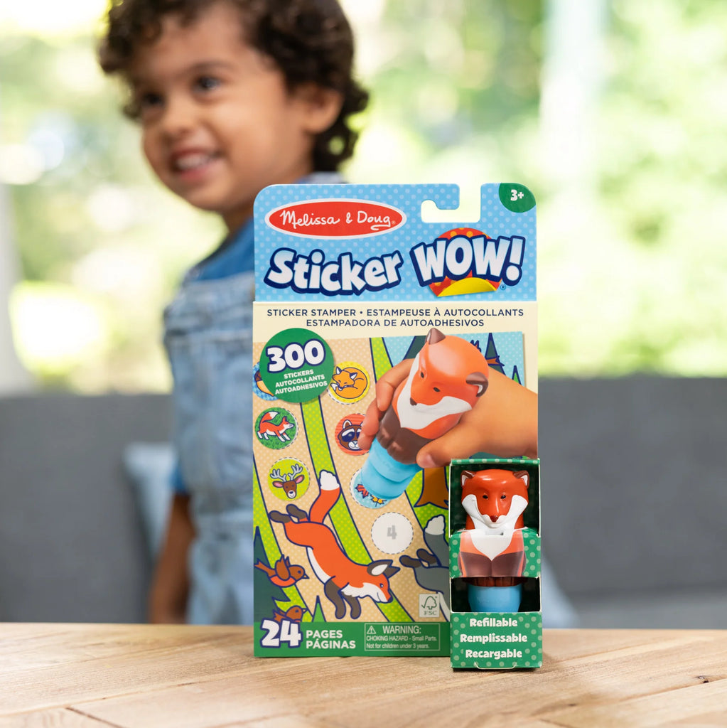שועל מבית מליסה ודאג Sticker Wow חוברת פעילות ומדבקות - Melissa & Doug