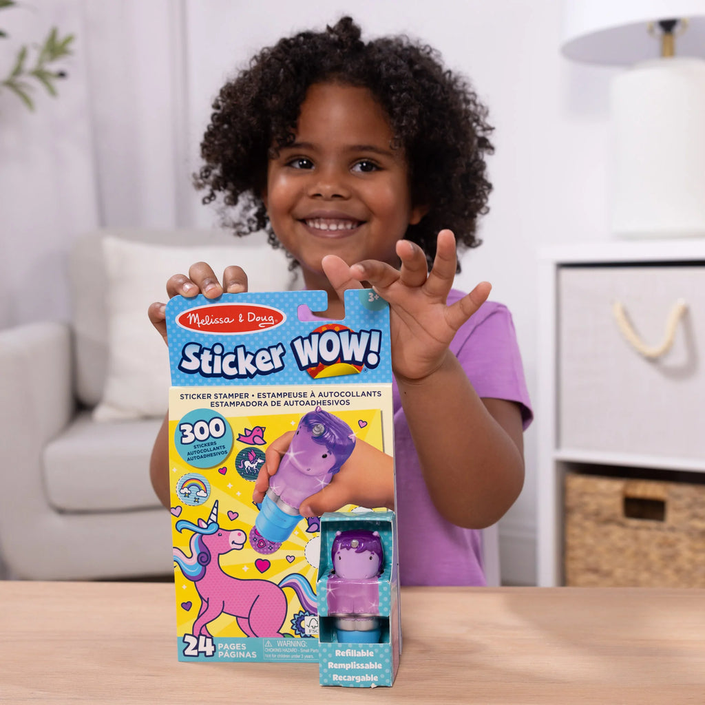 חד קרן מבית מליסה ודאג Sticker Wow חוברת פעילות ומדבקות - Melissa & Doug