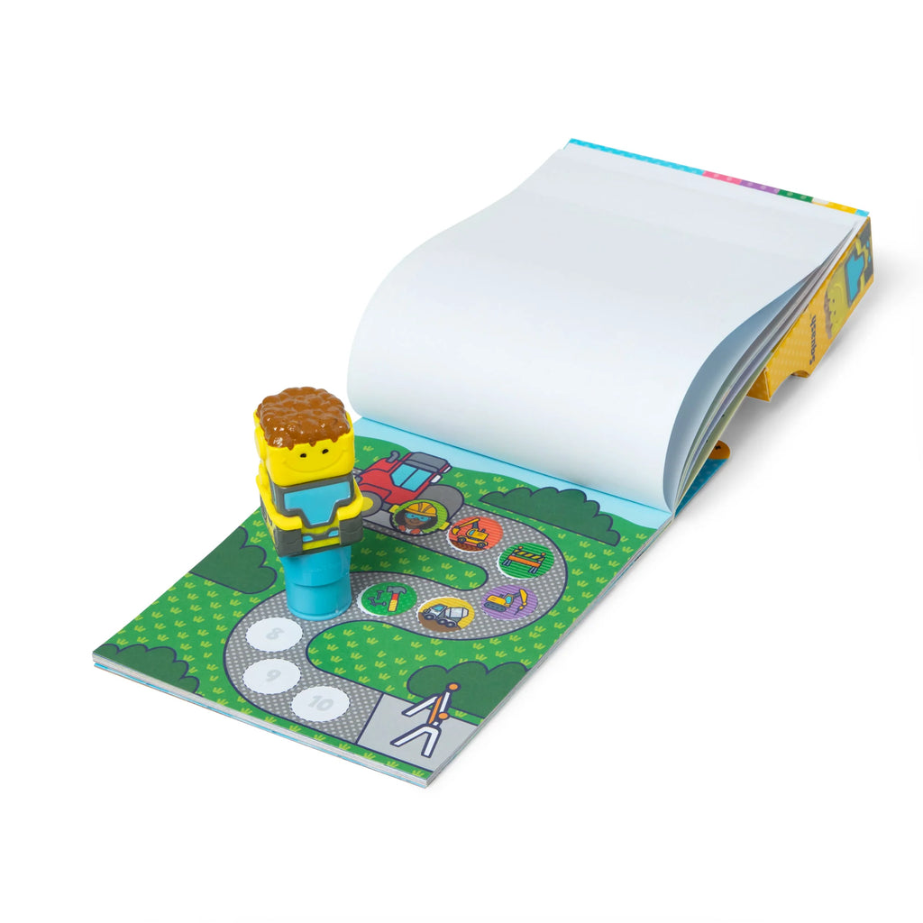 בולדוזר מבית מליסה ודאג Sticker Wow חוברת פעילות ומדבקות - Melissa & Doug