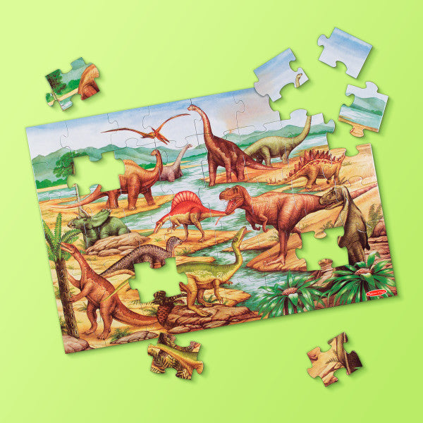 פאזל רצפה דינוזאורים - 48 חלקים מבית מליסה ודאג.