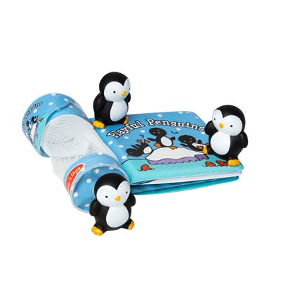 ספר אמבטיה עם צעצועי פינגווינים מבית מליסה ודאג