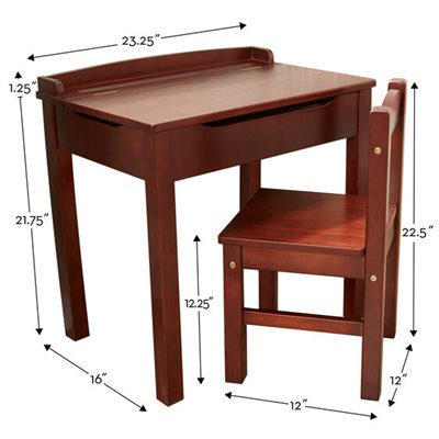 סט שולחן וכיסא מעץ - חום מבית מליסה ודאג